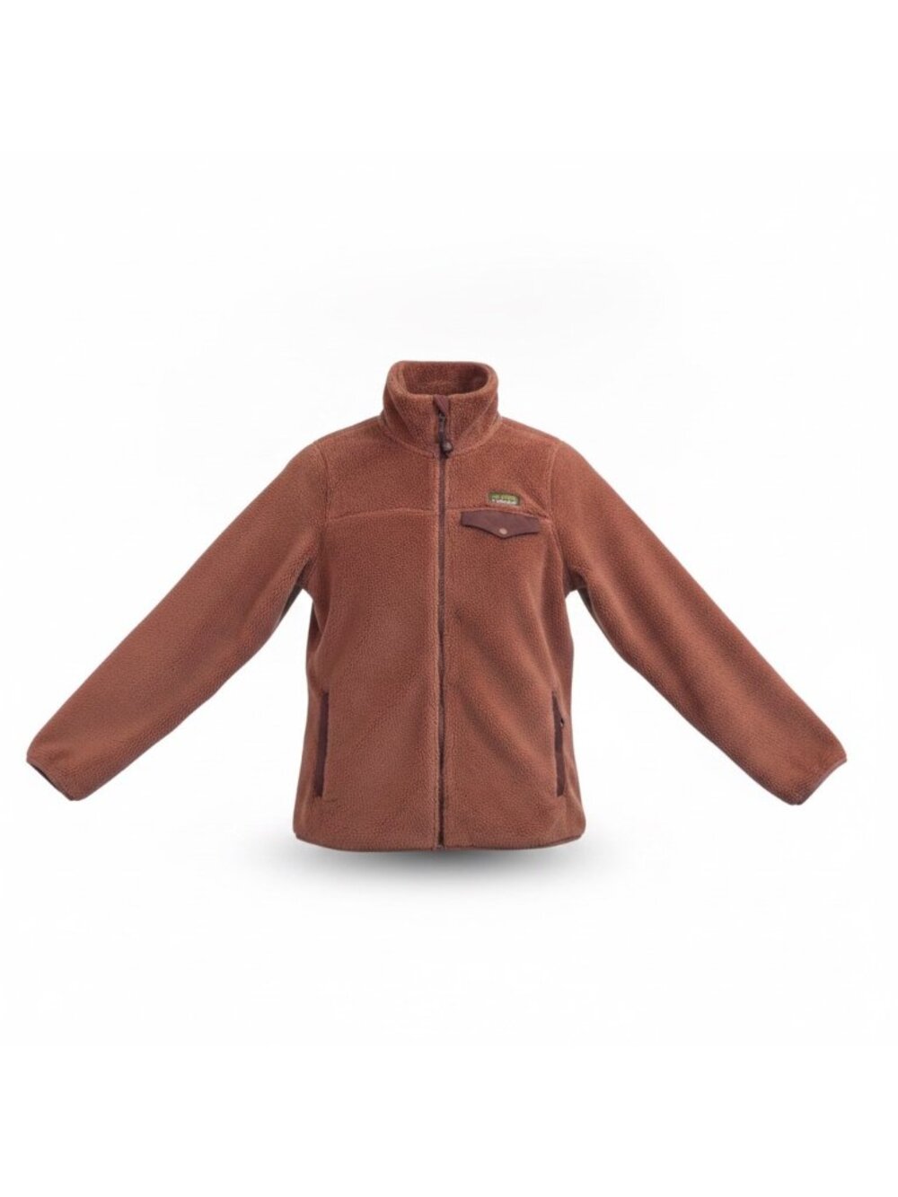 L.L. Bean Womens Rust  Full-Zip Fleece Jacket Cozy Outdoor Layer Size S
